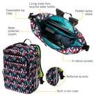 Bedford Backpack Pannier dimensions | color:chevron;