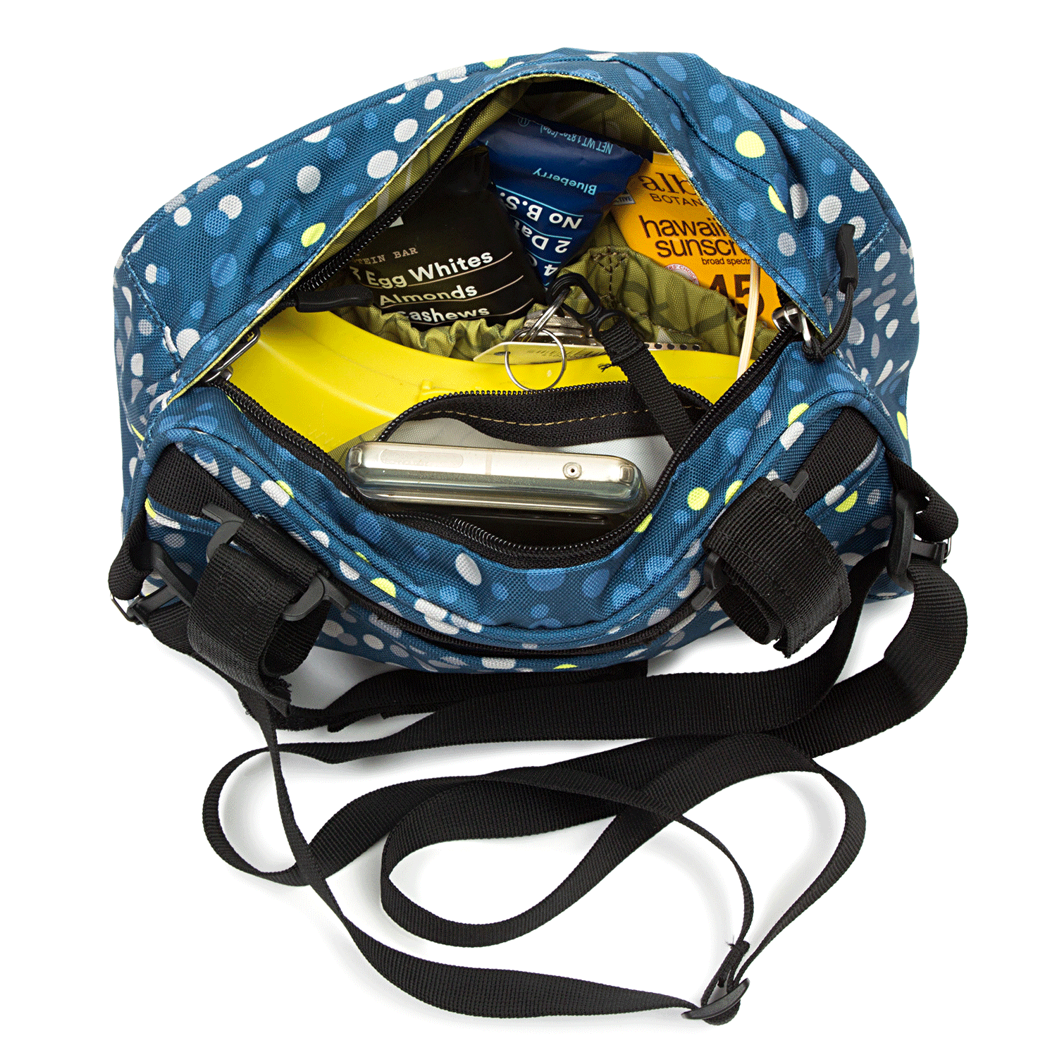 Domino Handlebar Bag inside | Po Campo color:bubbly;
