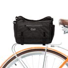 Katy Trunk Bag on bike | color:black-ripstop;