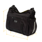 Katy Bike Trunk Bag Dimensions - Po Campo color:black ripstop;