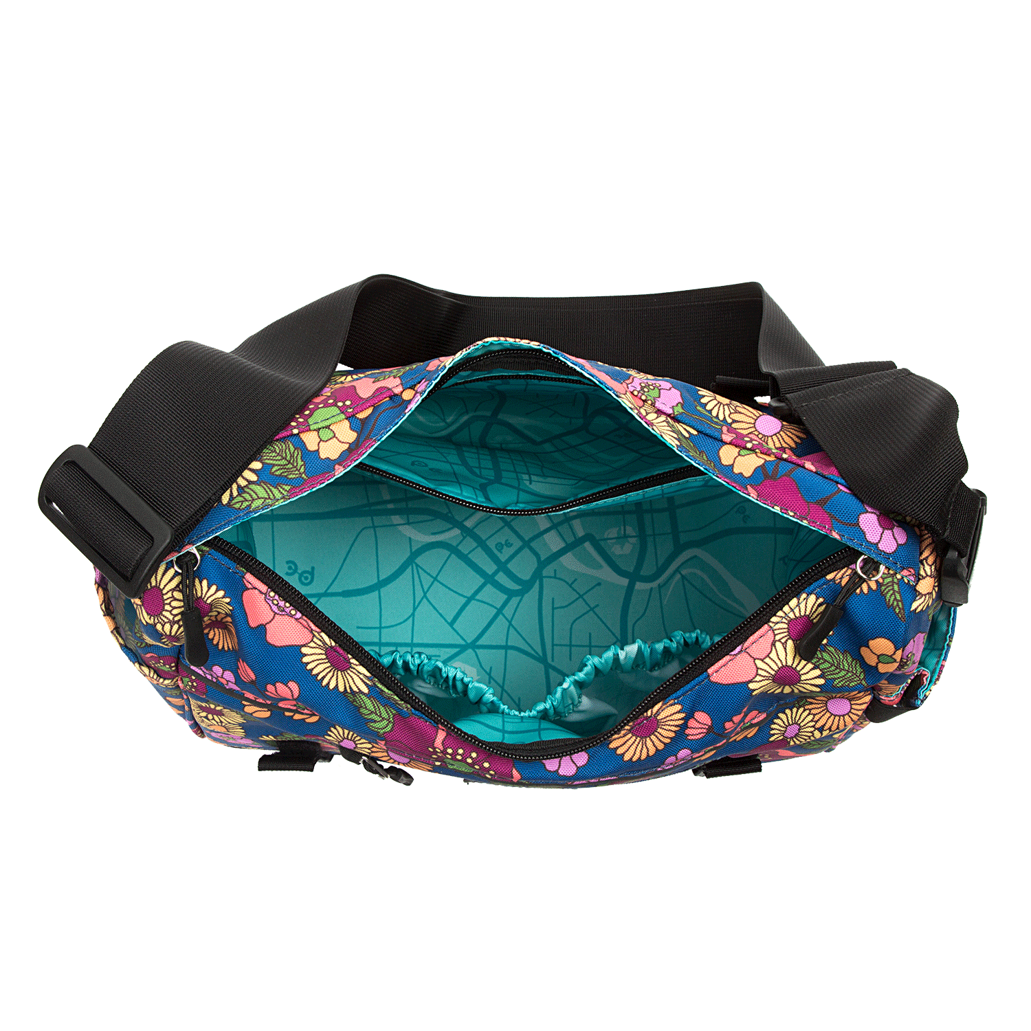 Katy Trunk Bag inside | color:Meadow;