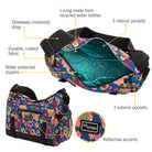 Katy Bike Trunk Bag inside - Po Campo color:meadow;