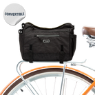 Katy Bike Trunk Bag black ripstop on bike - Po Campo color:black ripstop;