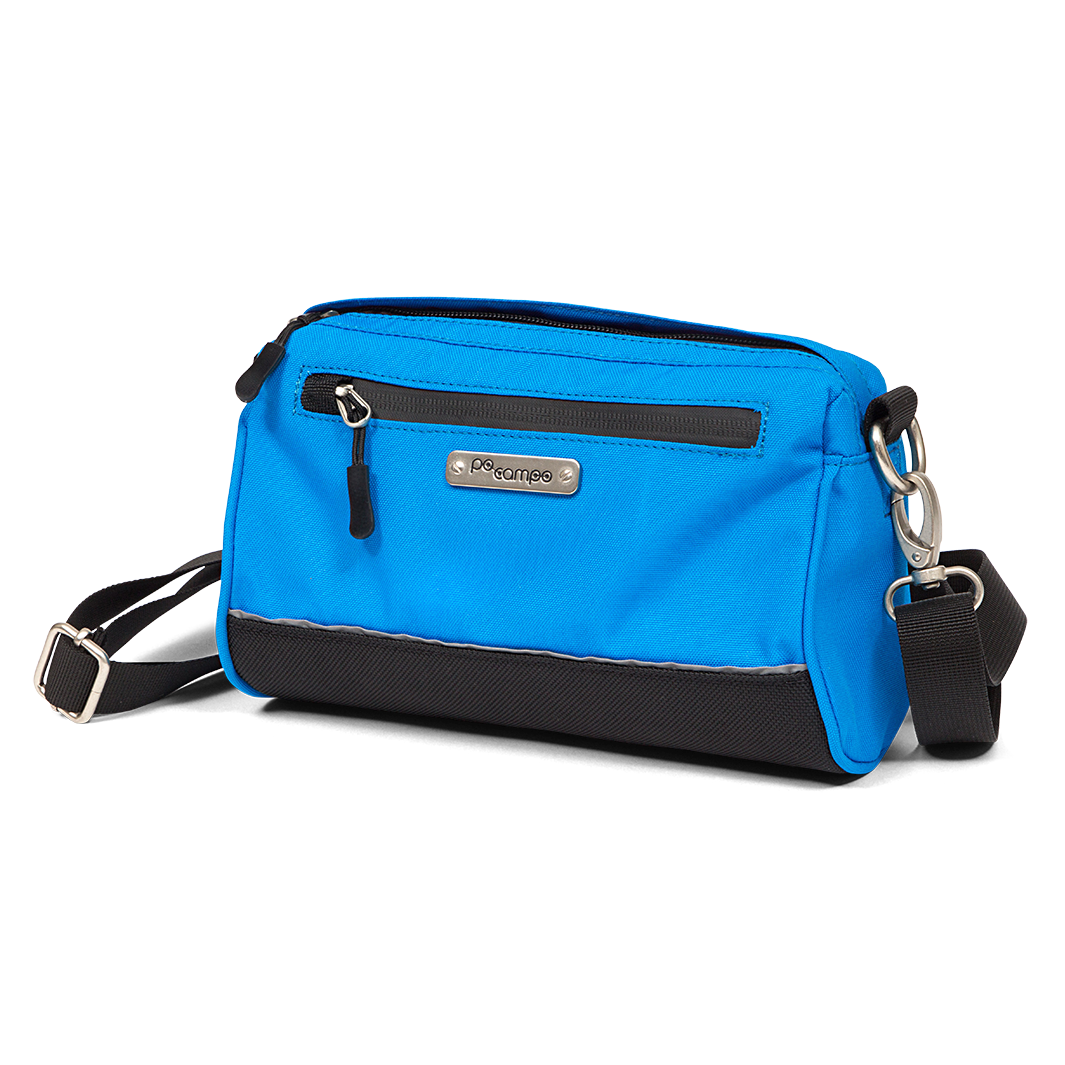 Kinga Handlebar Bag in Clear Day Blue | Po Campo color:clear-day-blue;