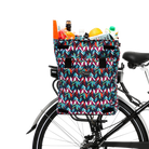 Orchard Grocery Pannier chevron on bike - Po Campo color:chevron;