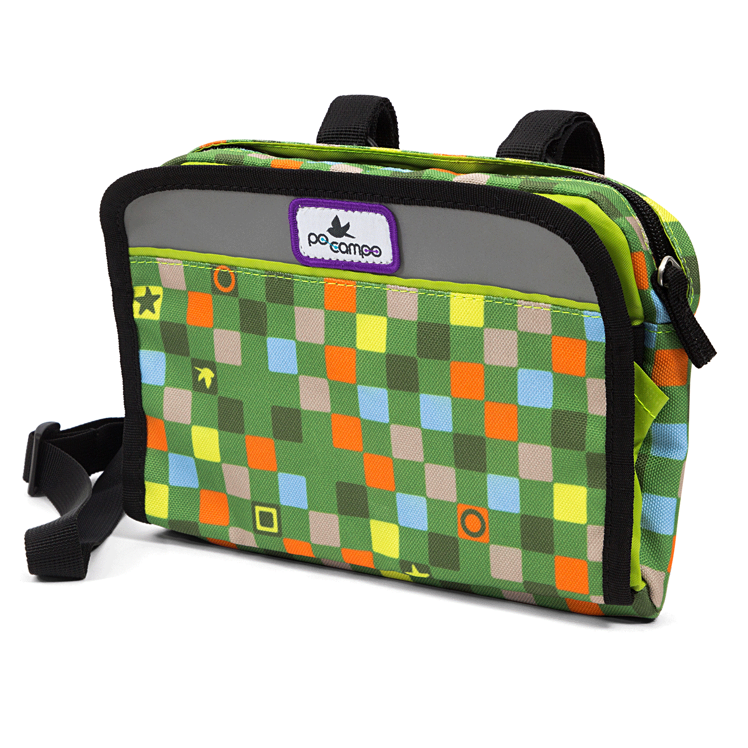 Po Campo Speedy Handlebar Bag in Checker | color:checker;