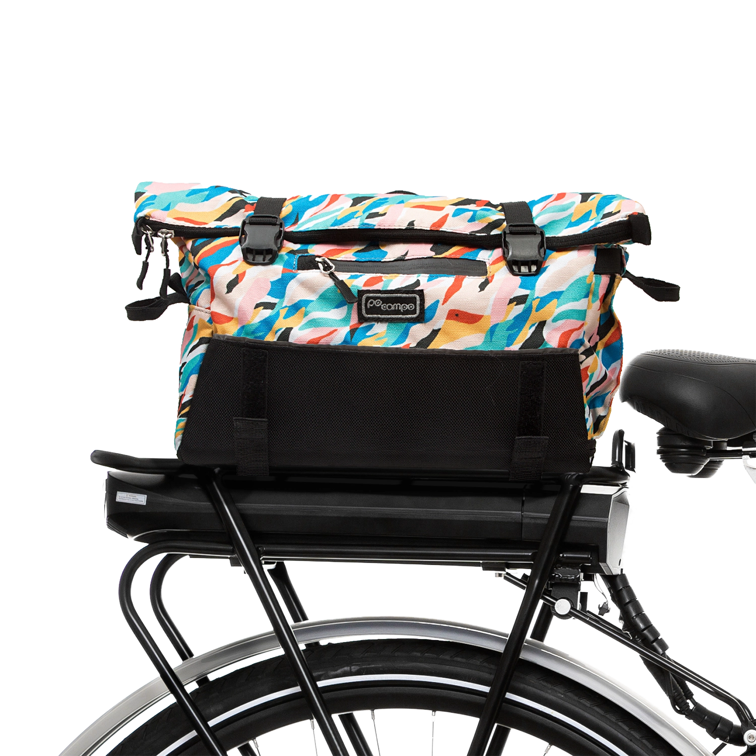 Vernon Bike Trunk Bag - Po Campo color:waves;