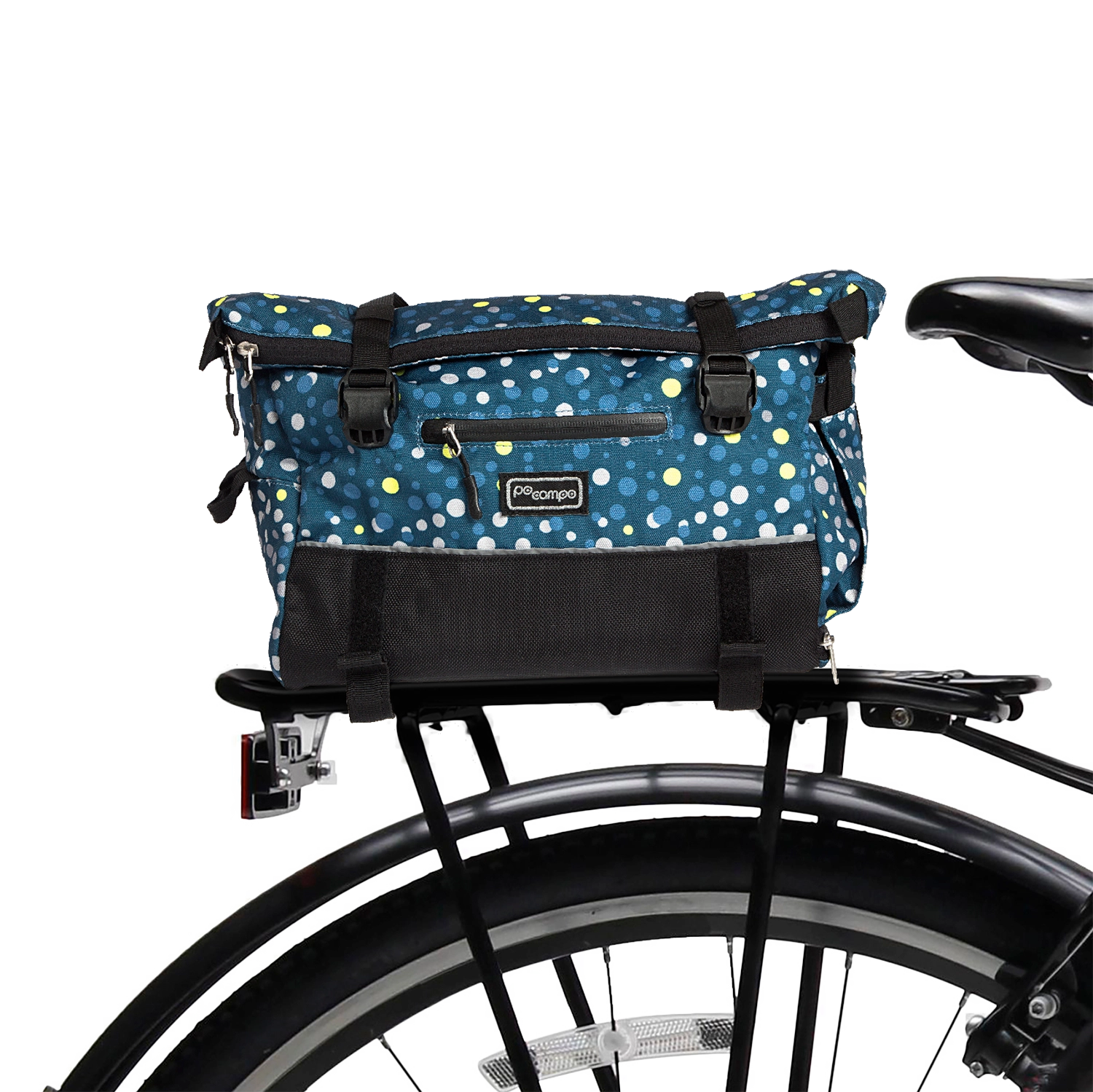 Vernon Bike Trunk Bag - Po Campo color:bubbly;