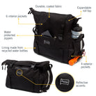 Vernon Bike Trunk Bag - Po Campo color:black ripstop;