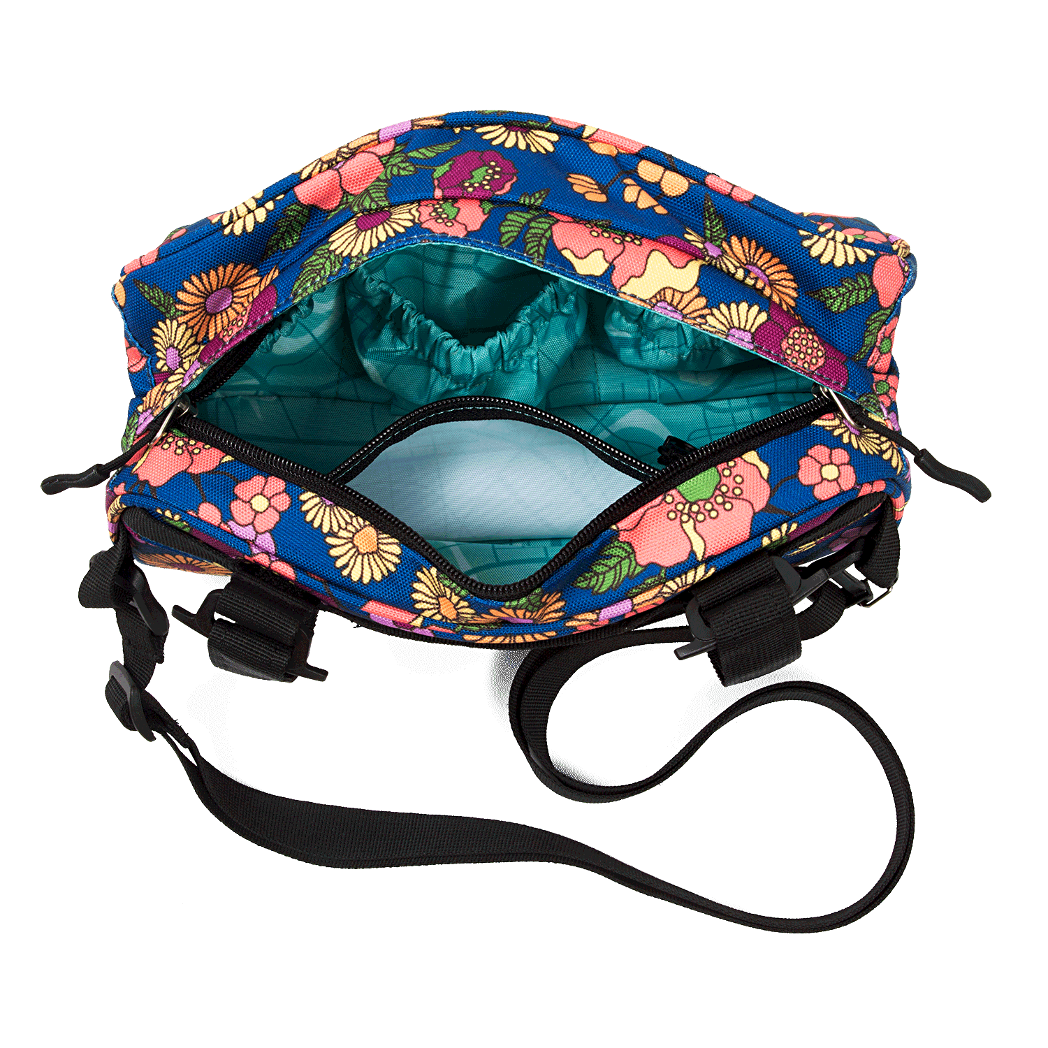 Po Campo Domino Handlebar Bag in Meadow inside  | color:meadow;